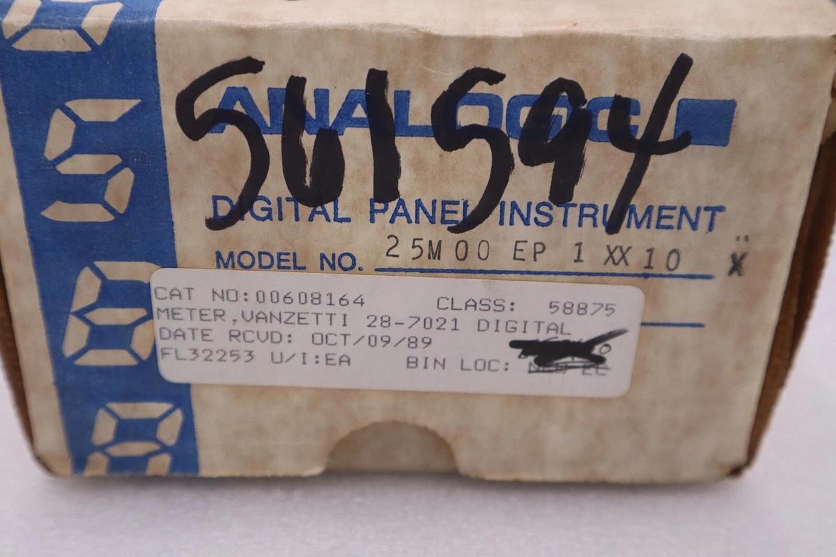 NEW ANALOGIC AN25M00-EP-1-XX-10-X /AN25M00EP1XX10X DIGITAL PANEL STOCK G472A