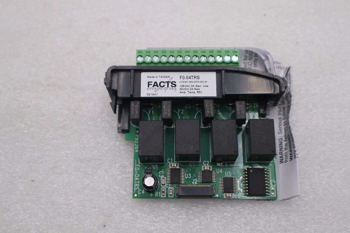 Used AUTOMATION DIRECT F0-04TRS OUTPUT MODULE 4-POINT 6-48 VDC/6-208 VAC STOCK L-606C