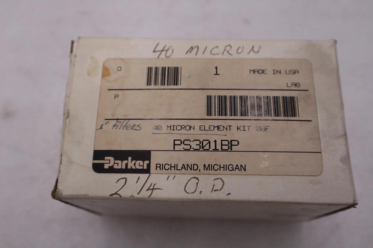 Used Parker PS301BP 40 Micron Element Kit - NEW - STOCK GF669A