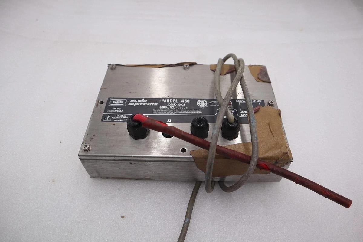 Used GSE 200450-02003 SCALE SYSTEMS SCREEN MODEL 450 STOCK 4401