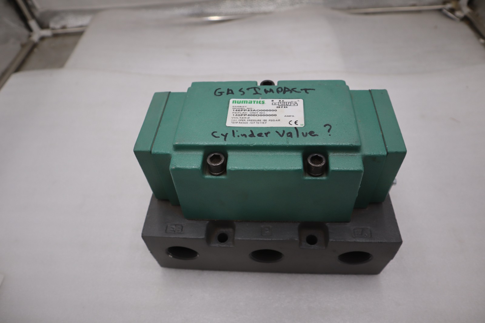 Used ASCO NUMATICS 146PP43AO000000 NEW UNIT STOCK 5611CC