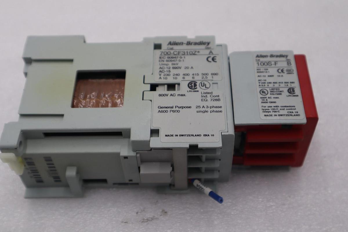 Used ALLEN BRADLEY 700S-CF440DJC SAFETY CONTROL RELAY 8 POLE 24VDC STOCK 5089