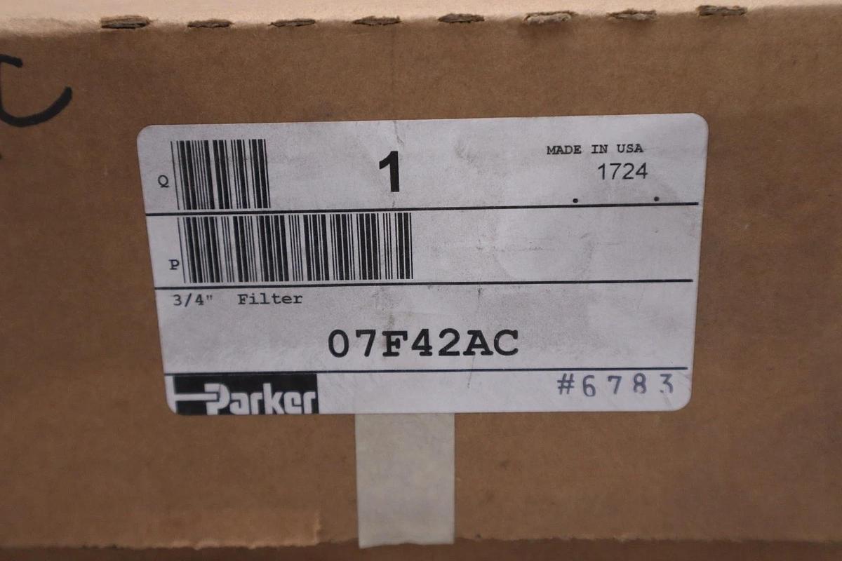 NEW OPEN BOX PARKER 07F42AC PNEUMATIC FILTER HOUSING STK GF202A