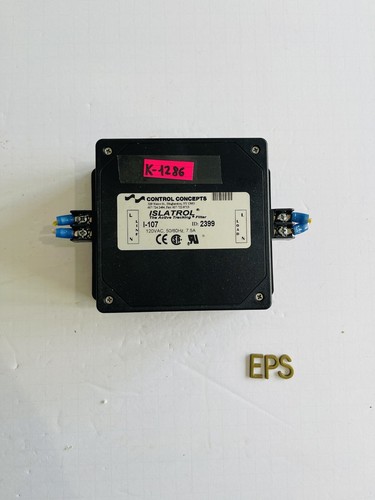 Used USED Islatrol I-107 Active Tracking Filter Module 120 VAC 50/60 Hz 7.5A #K-1286