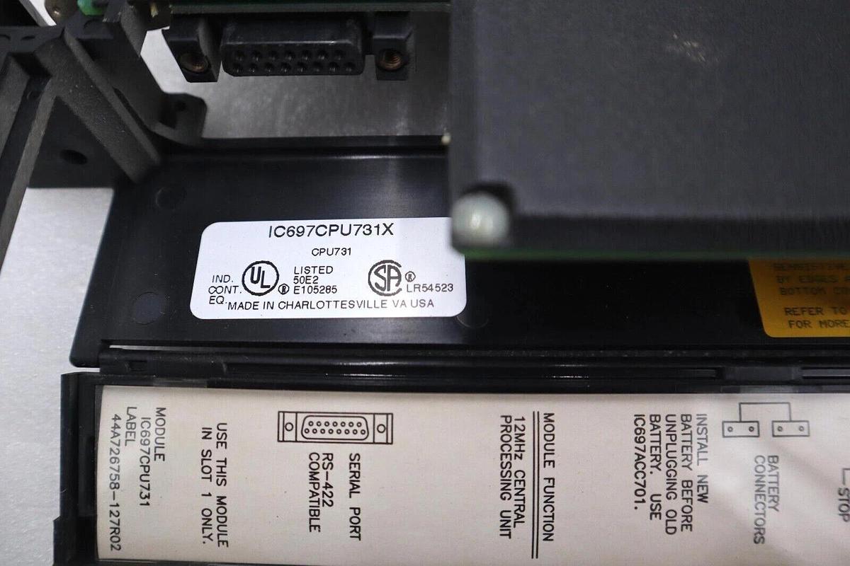 Used GE FANUC CENTRAL IC697CPU731X PROCESSOR UNIT CPU 731 #L-232