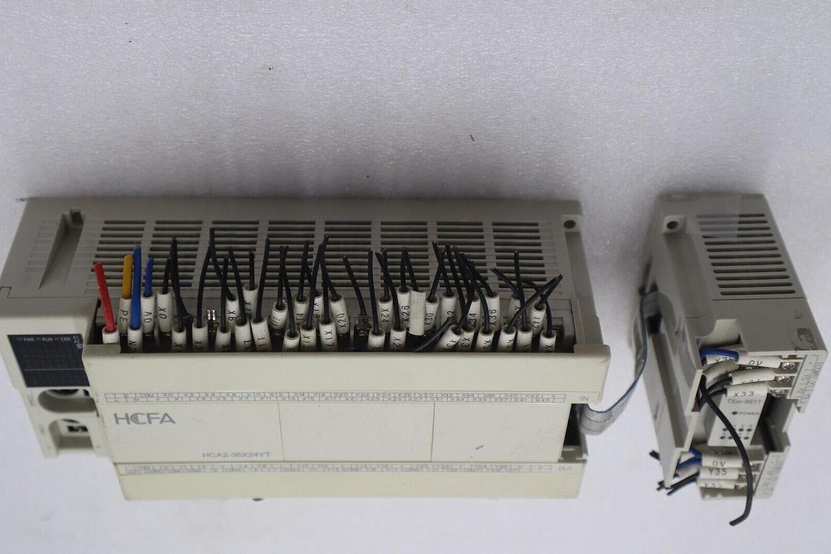 Used HCFA PLC Controller HCA2-36X24YT-A Input: AC85~264V 50/60Hz 35W/Max Stock #K-175