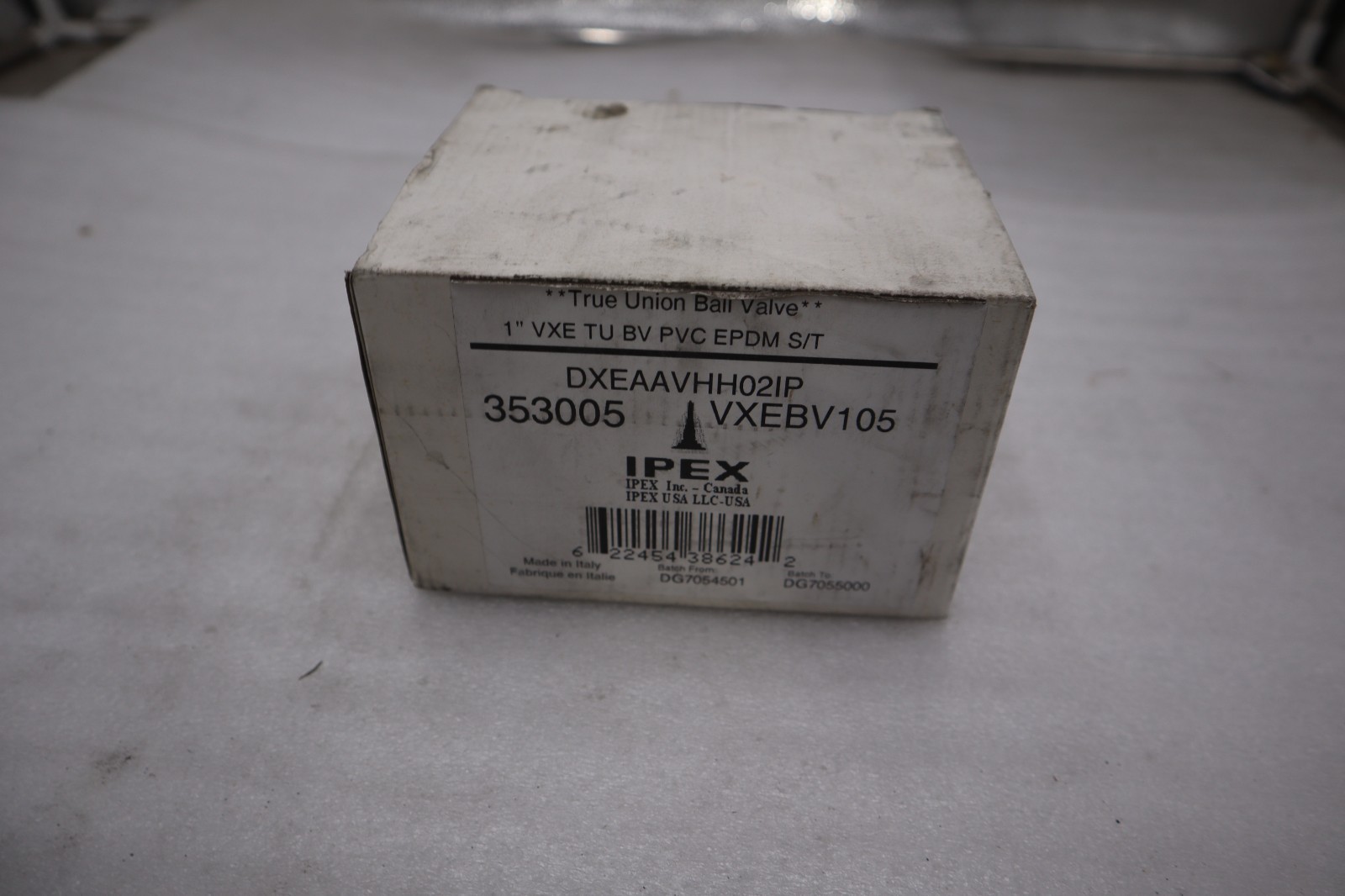 Used NEW OPEN BOX Ipex Vxe-Epdm 1" True Union Ball Valve Vxebv105 353005 STK 5654CC