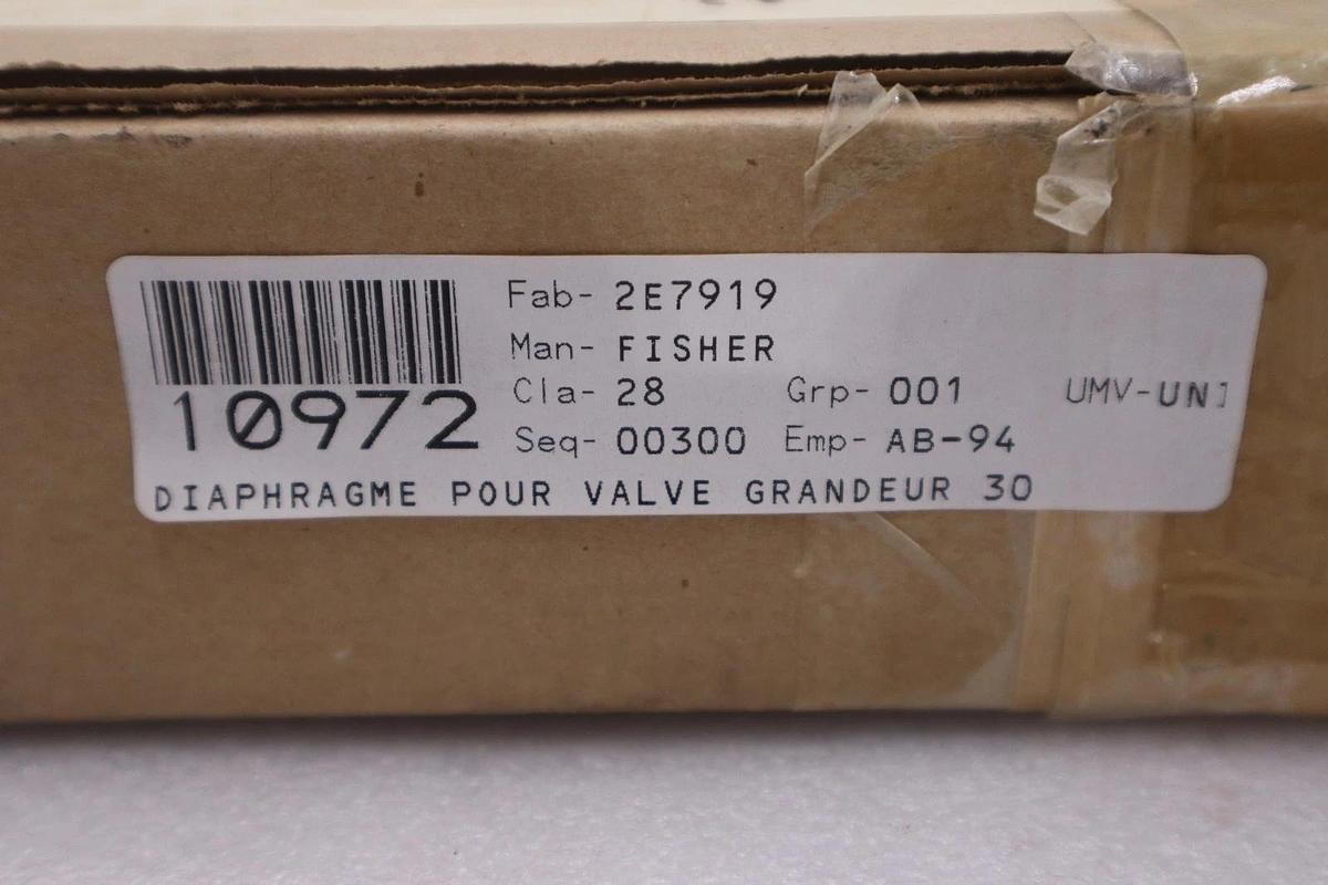 Used Fisher 2E7919 Diaphragm Size 30 Hallite - NEW IN BOX - STOCK GF1005
