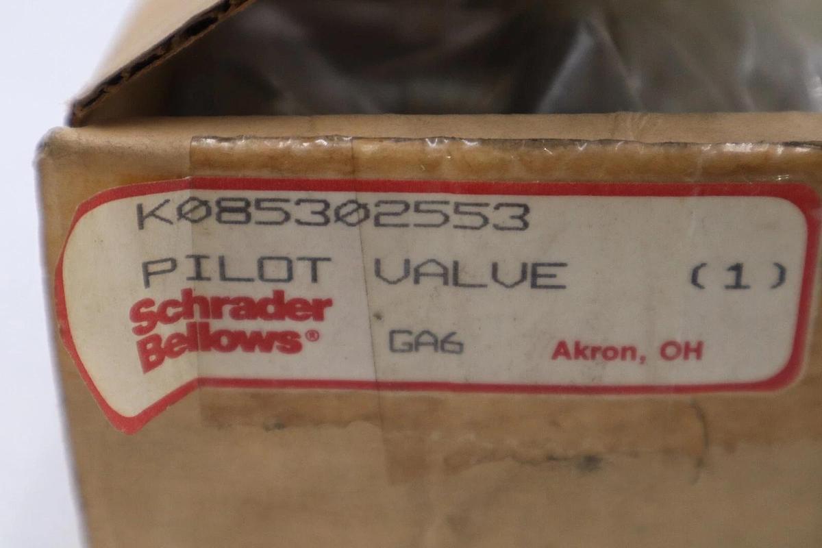 NEW SCHRADER-BELLOWS K085302553 PILOT VALVE STOCK 5883