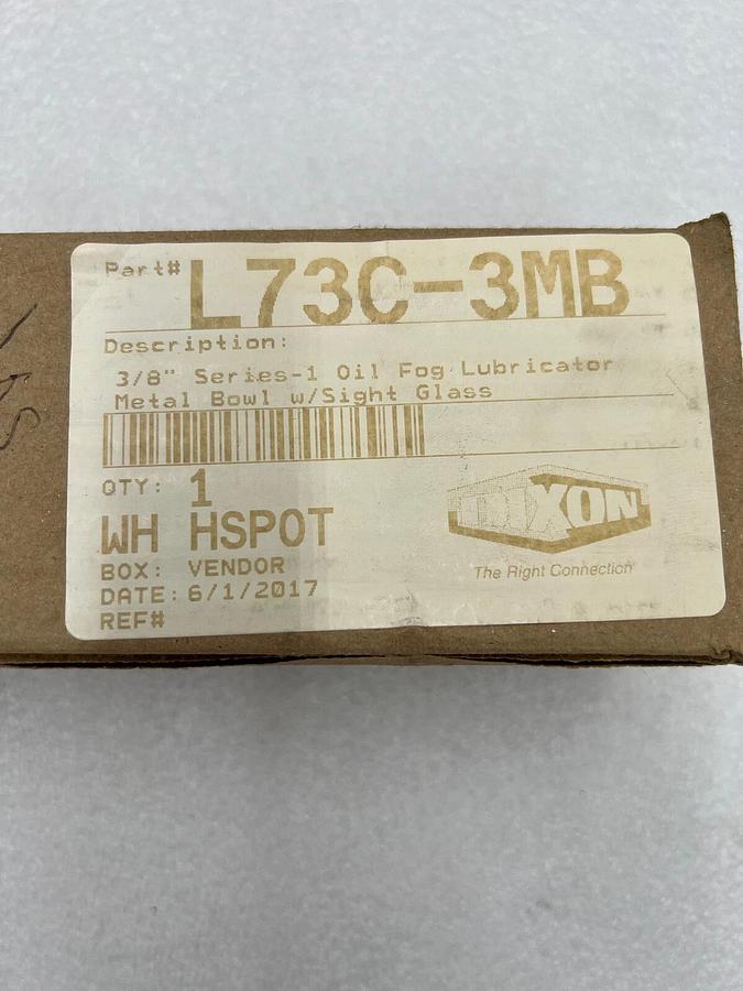 Dixon L73C-3MB 3/8" METAL BOWL W/SIGHT GLASS #K-1993