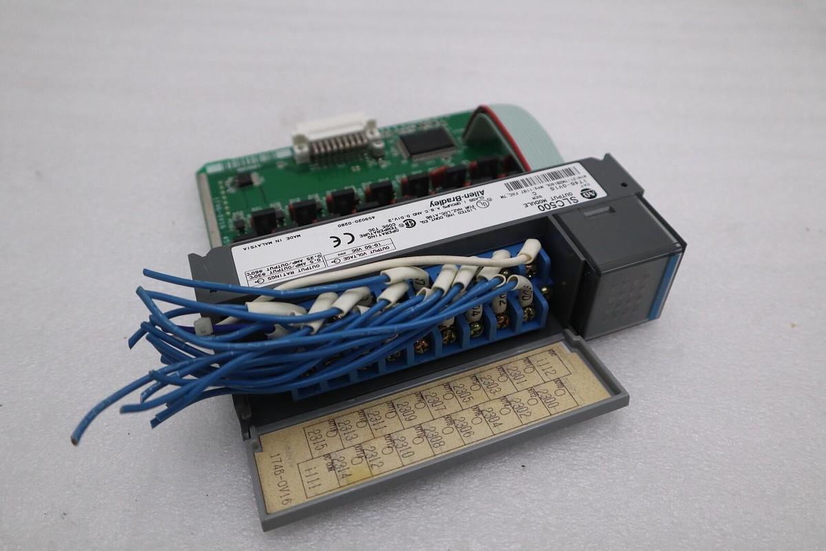Used Allen Bradley 1746-OV16 Ser. C Output Module SLC 500 1746OV16 AB STOCK K-82-D