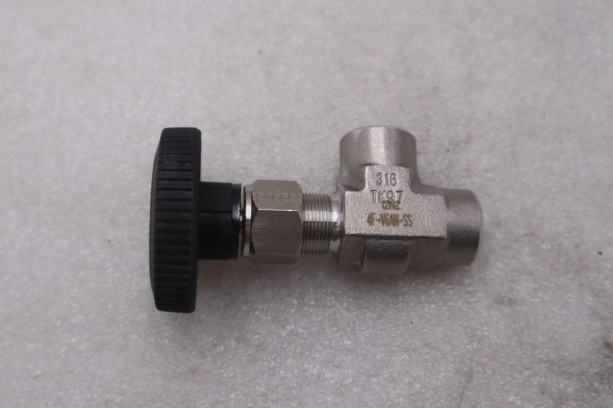 Used PARKER 4F-V6AN-SS NEEDLE VALAVE STOCK #L-247B