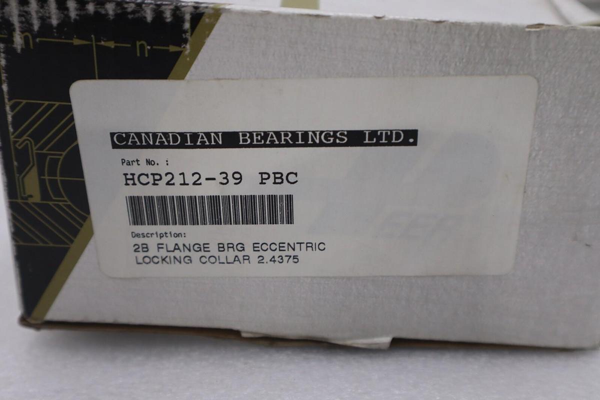 NEW PEER HCP212-39 DURA-ROLL PILLOW BLOCK BEARING 2-7/16" STOCK 811D