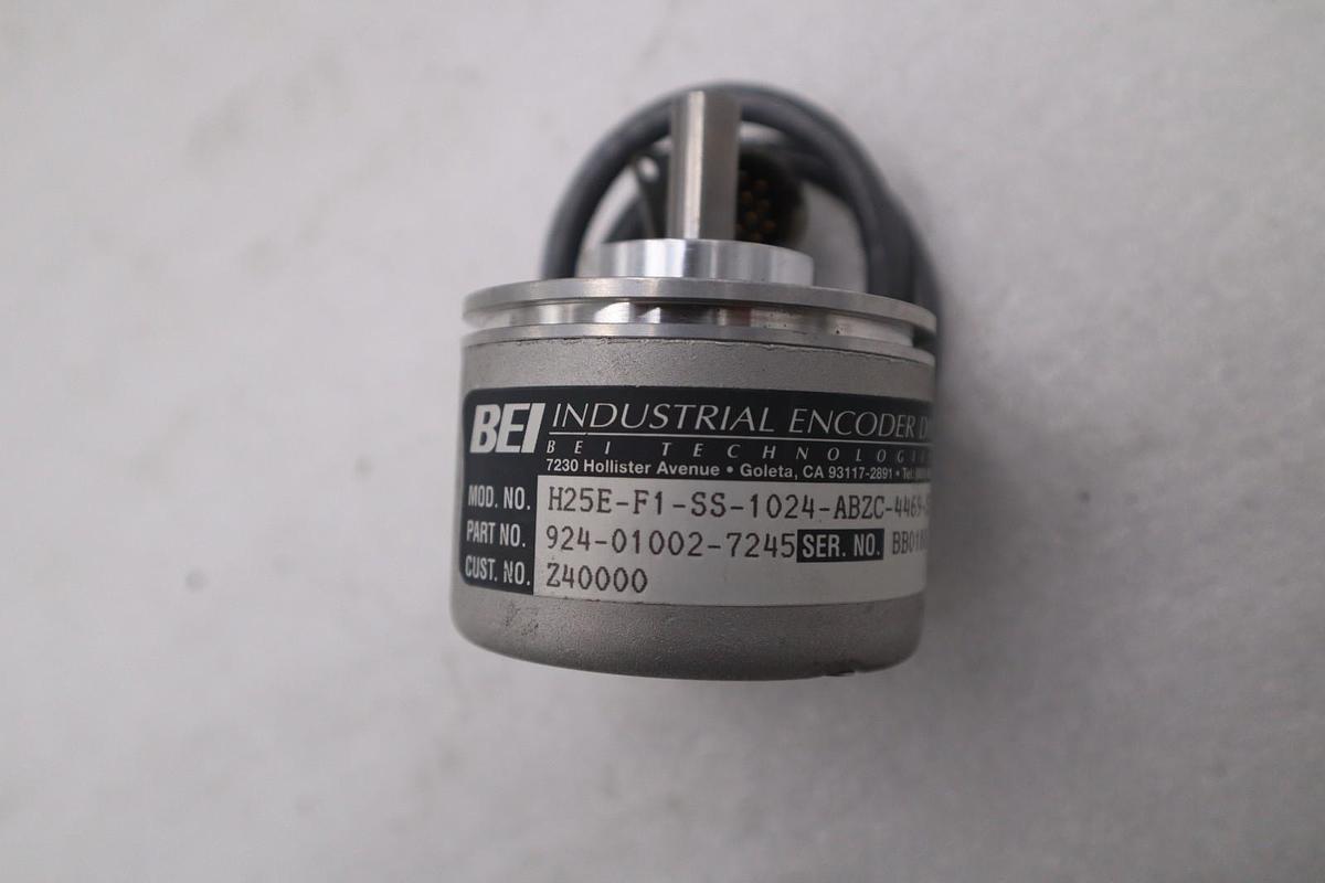 Used BEI INDUSTRIAL ENCODER H25G-SB-1000-ABZC-4469-LED-ED25-S STOCK #2055B