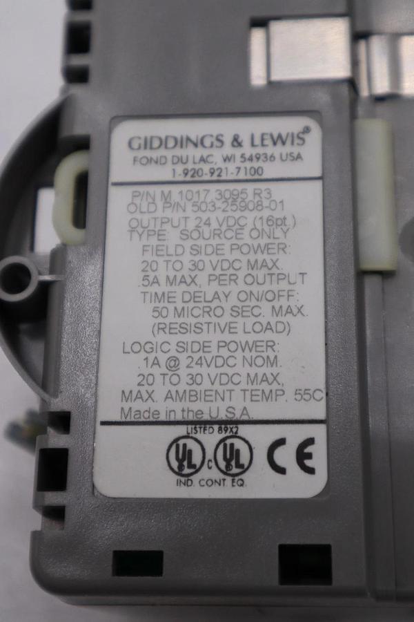 Used DANAHER MOTION M.1017.3095 R3 / M10173095 R3 GIDDINGS & LEWIS MODULE #6033