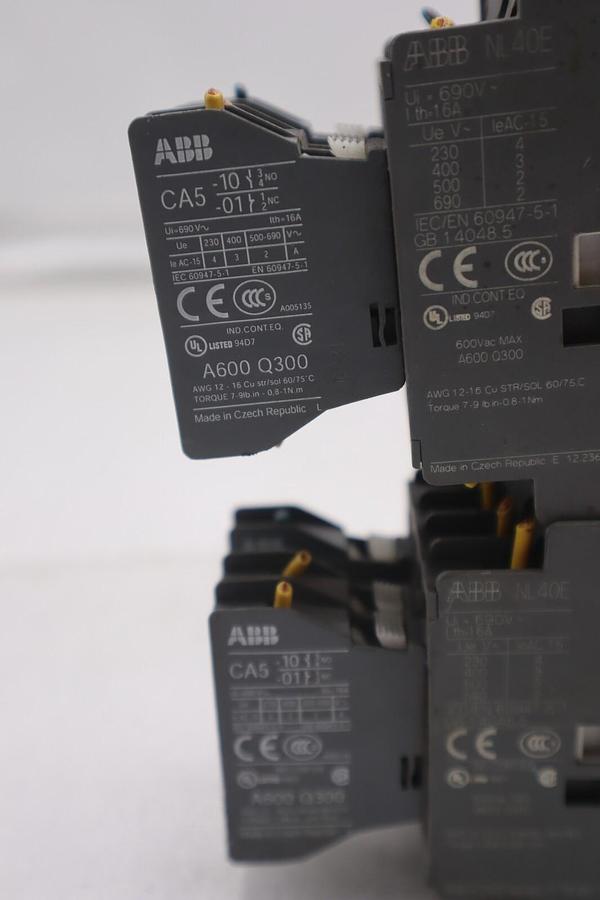 Used ABB RV5/50 24-50V Surge Suppressor CA5 A600 Q300 Used Stock #K-2176