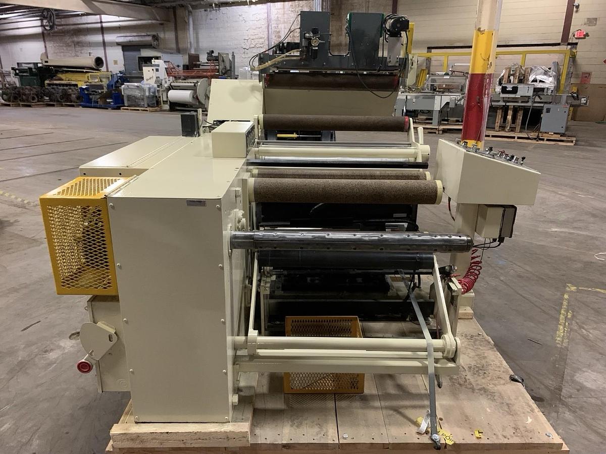 Used 32" WIDE STANFORD MAN ROLAND MODEL 152 FW DOCTOR REWINDER 30" REWIND CAPACITY