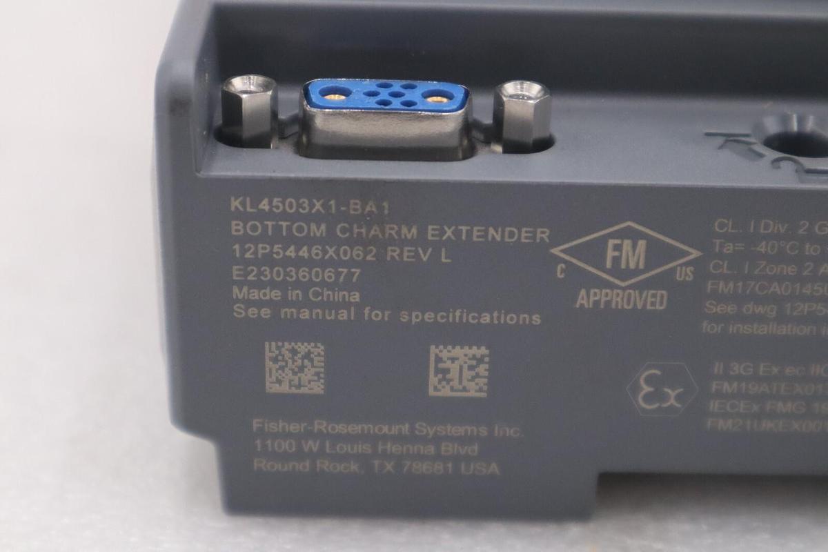 Used Emerson DeltaV KL4201X1-BA1 CHARM BASEPLATE USED UNIT STOCK 2911A