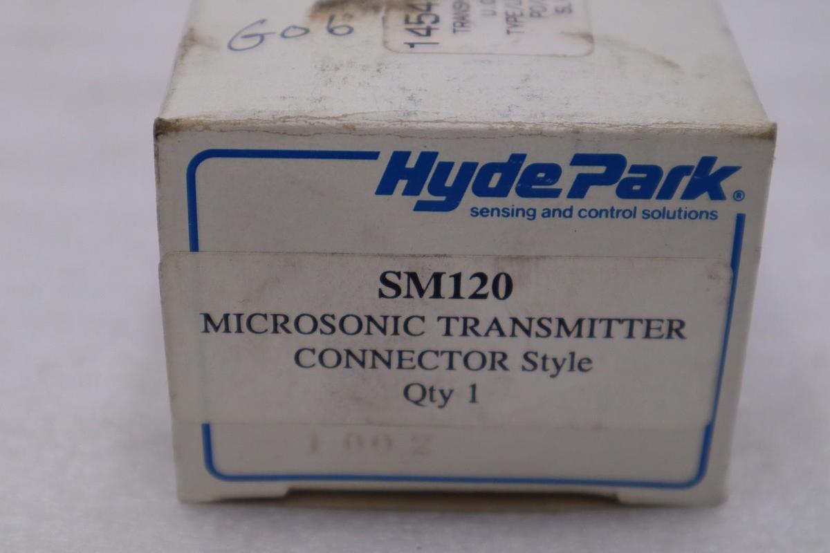 SCHNEIDER ELECTRIC SM120 THRU BEAM TRANSMITTER 15 VDC 60 MA MICROSONIC #H756A