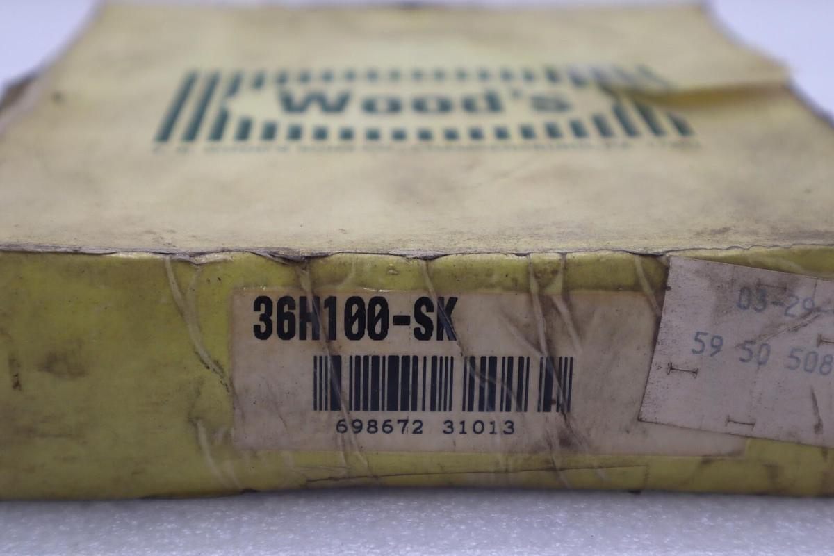 Used TB WOODS TIMING PULLEY 36H100-SK 36-TEETH 1/2" PITCH 5.9500" FLANGED STOCK B-867