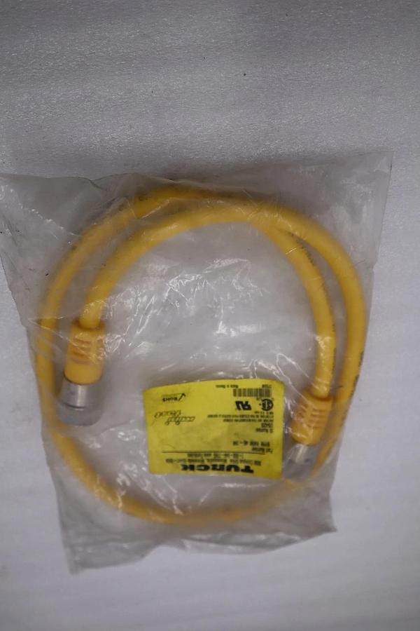 Used NEW TURCK RYM RKM 46-1M/ U-23083 DOUBLE ENDED CORDSET STOCK H720A