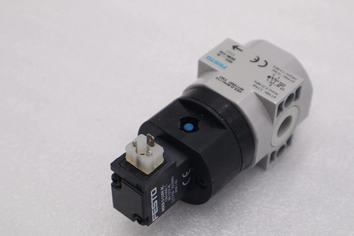 Used NEW Festo HEE-D-MINI-110 On/Off Valve STOCK L-344-C