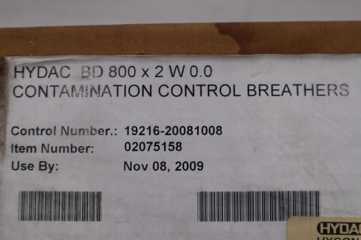 Hydac BD 800 X 2 W 0.0 Breather Dryer Replacement Cartridge - STOCK GF686
