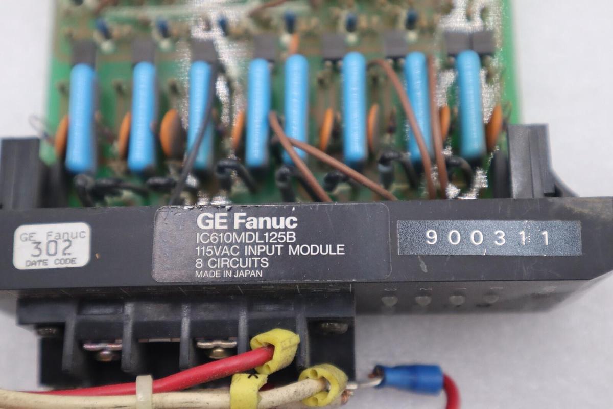 Used GE FANUC IC610MDL125B 115 VAC INPUT MODULE 8 CIRCUITS STOCK L-572C
