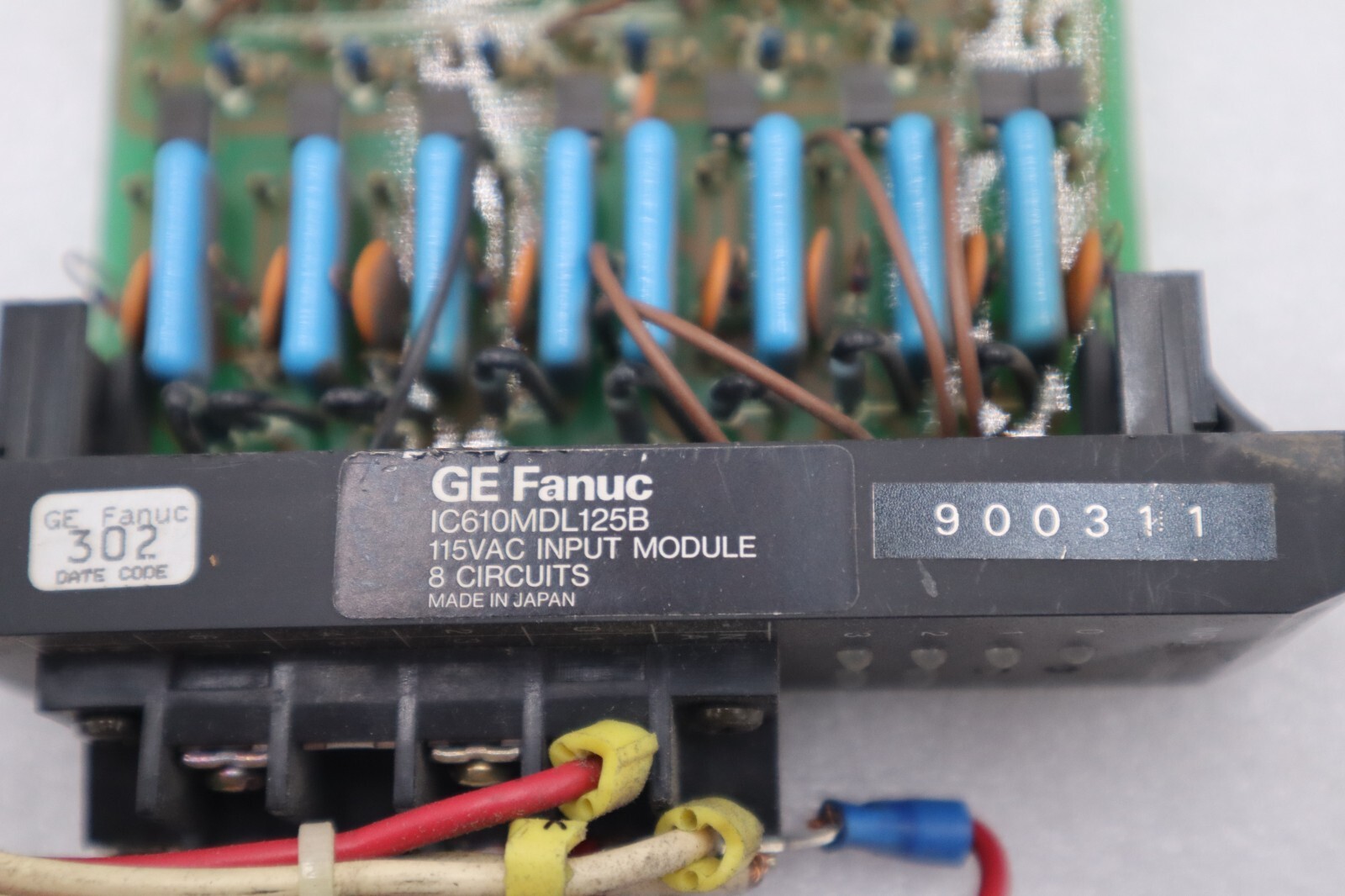 Used GE FANUC IC610MDL125B 115 VAC INPUT MODULE 8 CIRCUITS  STOCK L-572C