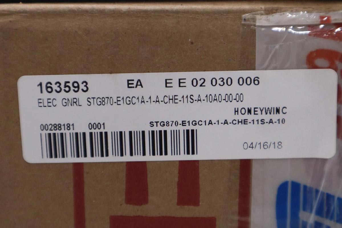 HONEYWELL STG870-E1GC1A-1-A-CHE-11S-A-10A0-00-00 TRANSMITTER STOCK #G-447