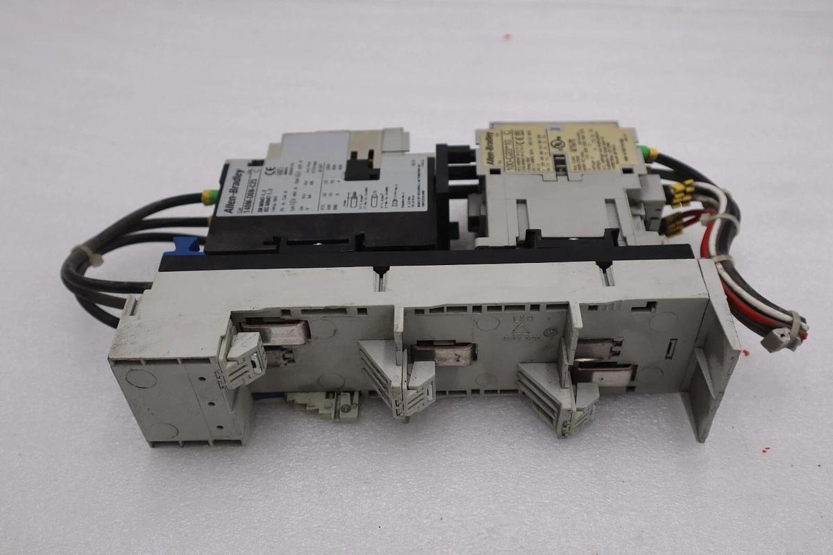 Used ALLEN BRADLEY 140M-D8E-C25 CIRCUIT BREAKER WITH 100-C23*10 CONTACTOR STOCK 719-A