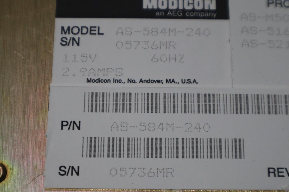 NEW SURPLUS Modicon AS-584M-240/ AS-584M-240 - LEVEL 2 16K STOCK H818