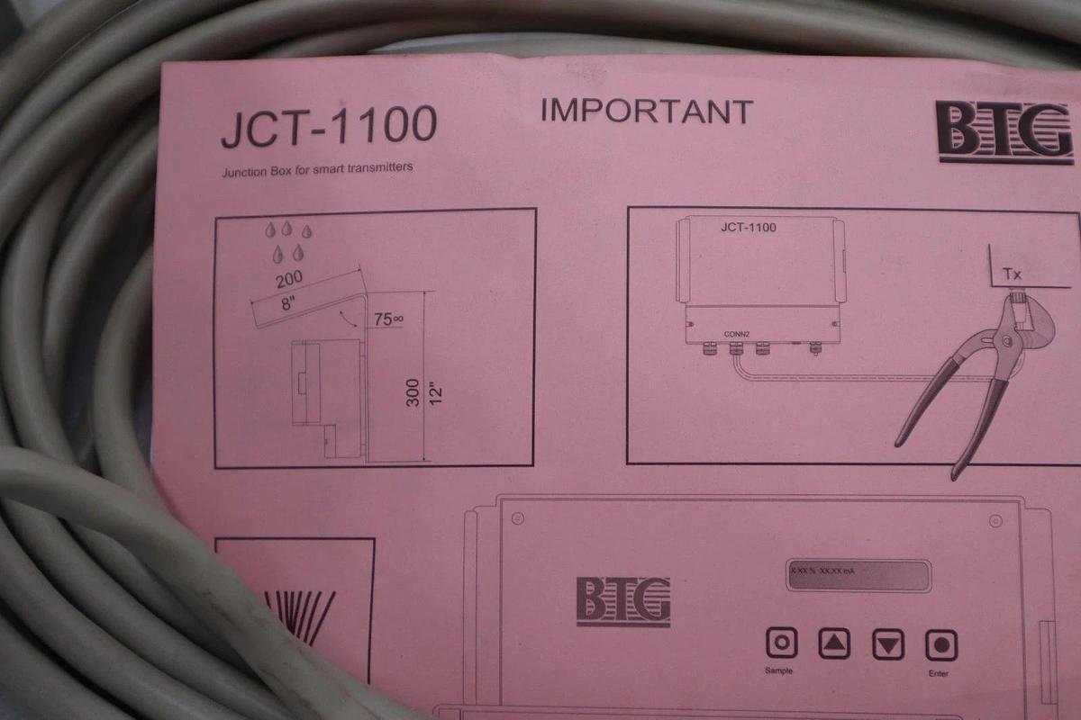 Used BTG / Pulptec MEK-2300 JCT-1100 Smart Rotating Consistency Transmitter - #1872CC