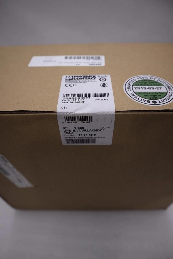 Used Phoenix Contact UPS-BAT/VRLA/24DC/12AH Battery Backup NEW SEALED BOX STOCK G124