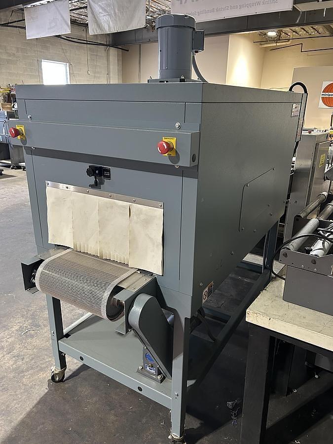 Used SHANKLIN MODEL T-71 SHRINK TUNNEL WITH LARGER SINGLE CHAMBER TUNNEL