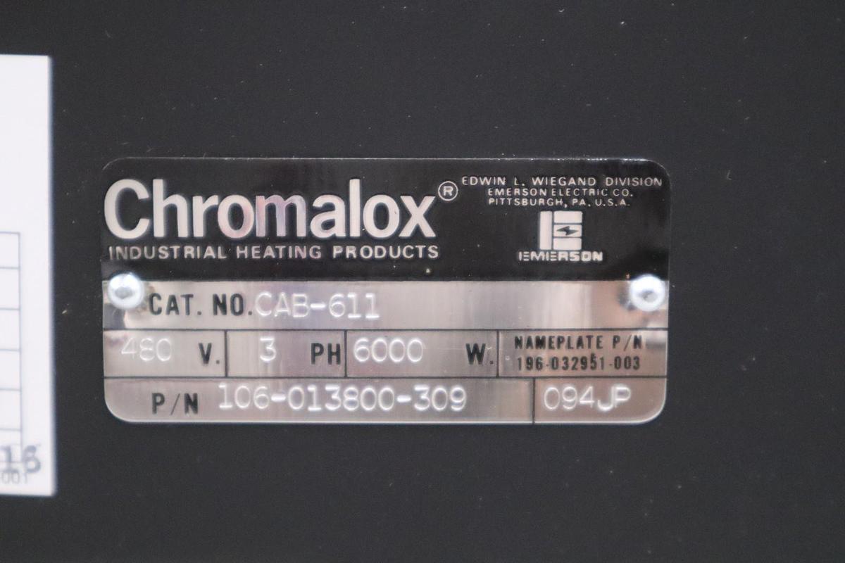 Chromalox Air Duct Heater CAB-611 208V 6000W - NEW OPEN BOX - STOCK GF1301