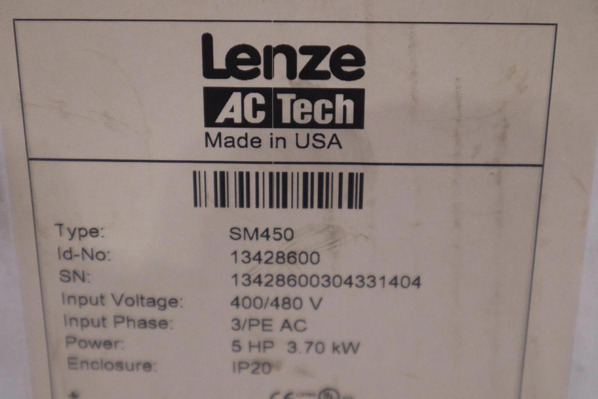 Used NEW LENZE AC TECH SM450 VARIABLE SPEED MOTOR CONTROLLER 4KW 5HP STOCK GF-1422