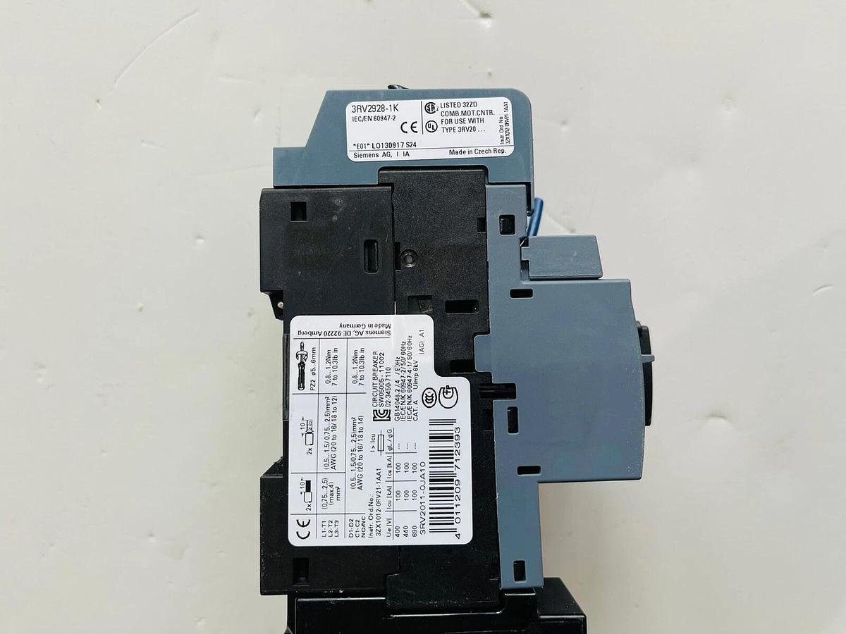 Used SIEMENS SIRIUS 3RV2011-0JA10 CIRCUIT / 3RT2015-1BB41/ 3RV2928-1K #K-872