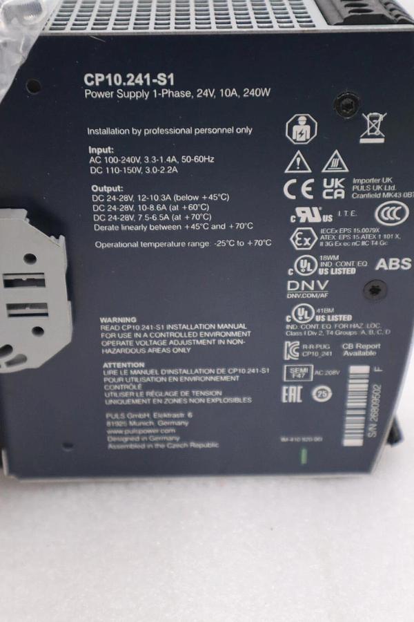NEW PULS CP10.241-S1 Power Supply AC 100-240V DC 110-150V STOCK H294A