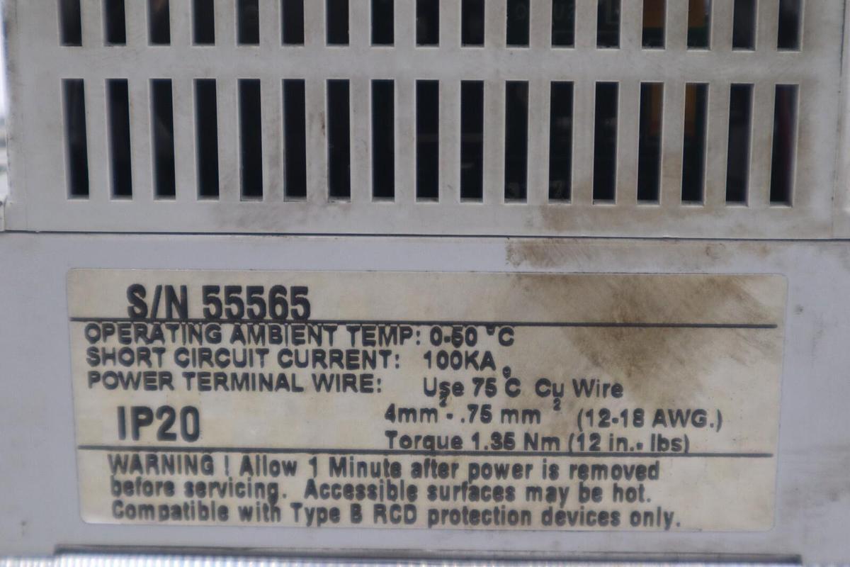 Used ALLEN BRADLEY 160-AA04NSF1 1 HP SPEED DRIVE 240 VAC 1 SER B #K-2576-B