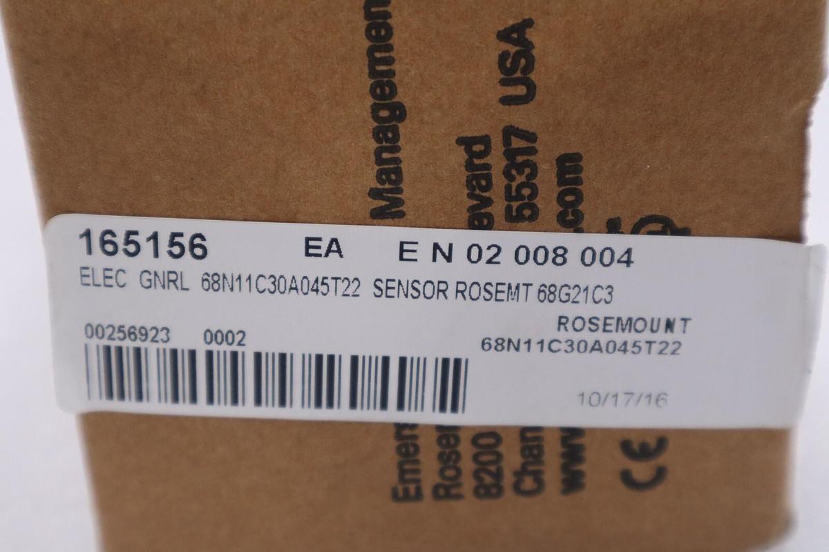 NEW IN BOX ROSEMOUNT 0068N21C30A075T22 TEMPERATURE TRANSMITTER STOCK G516