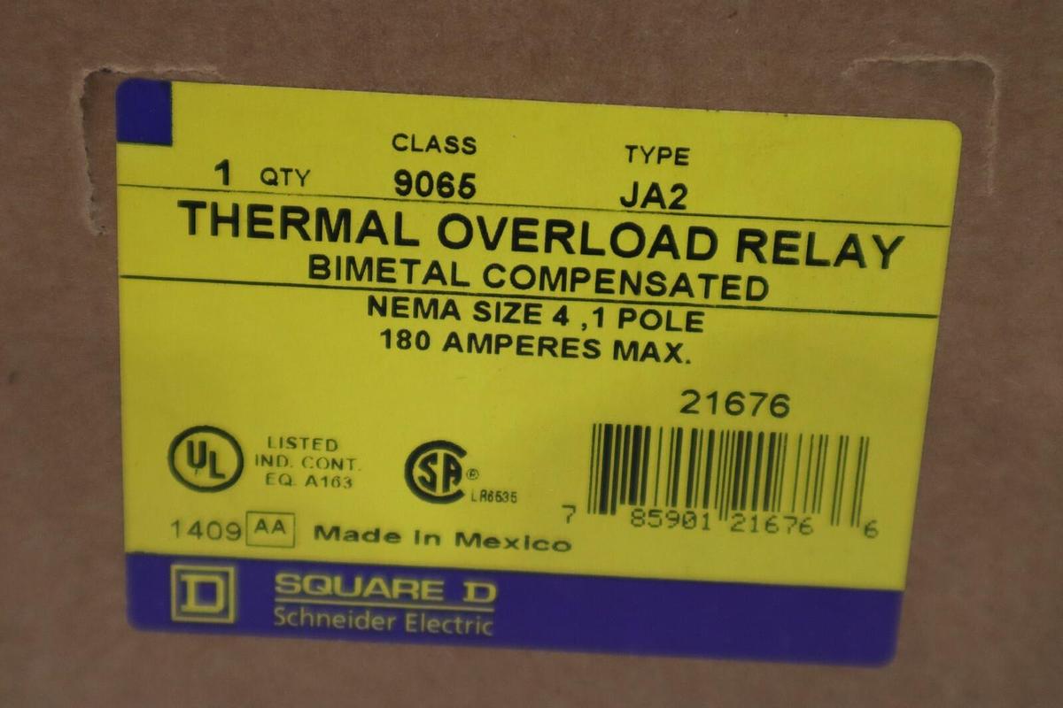NEW Square D 9065JA2/ 9065-JA2 AMB. COMP. BIMETAL GREEN RESET STOCK G340A