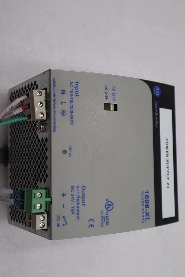 Used ALLEN-BRADLEY 1606-XL240DR 24VDC POWER SUPPLY (LOT OF 2) STOCK K-1880