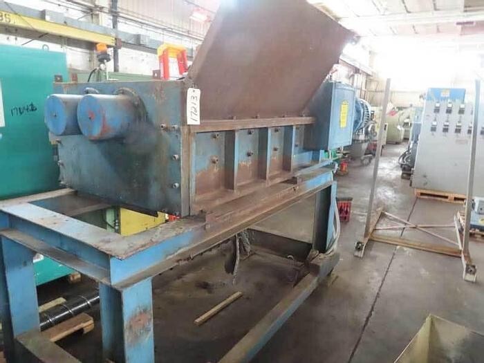 Used SHREDPAX MODEL AZ80 DUAL SHAFT SHREDDER TWIN 40HP MOTORS (NO CONTROL)