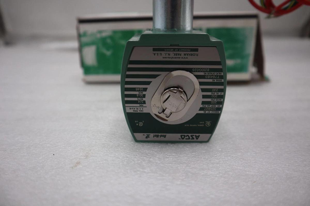 Used NEW IN BOX ASCO RED HAT 8210G026 120V 300PSI 3/4" NSMP STOCK H19