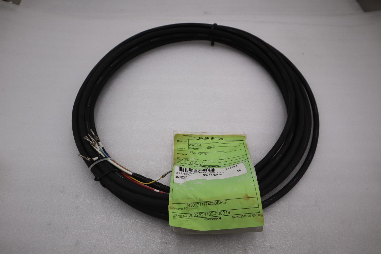NEW YOKOGAWA AWF10 EXTENSION CABLE AWF10-010-F STOCK G711