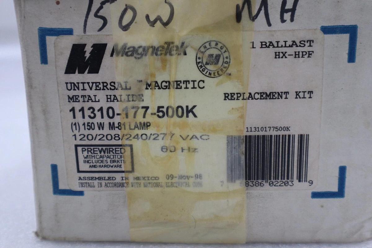 Used Magnetek 11310-177-500K Metal Halide Ballast Replacement Kit Stock 2566