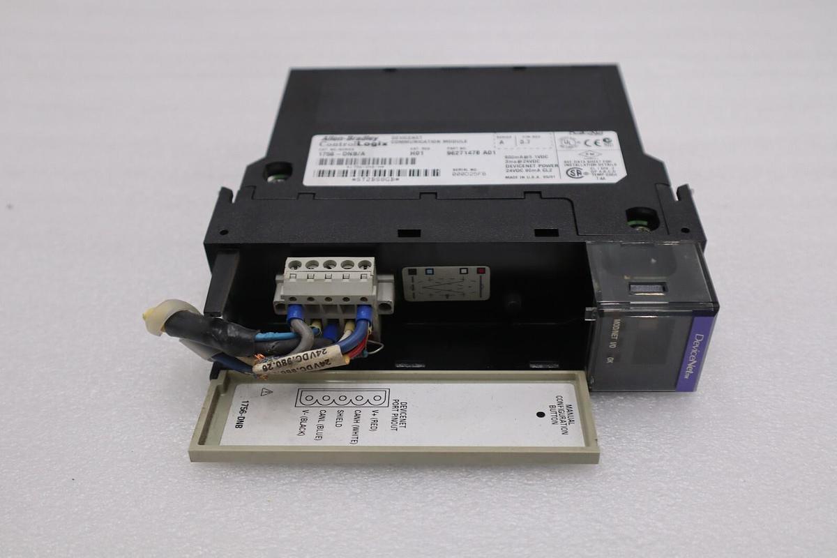Used Allen Bradley 1756-DNB Devicenet Ethernet Communication Module STOCK K-109-D