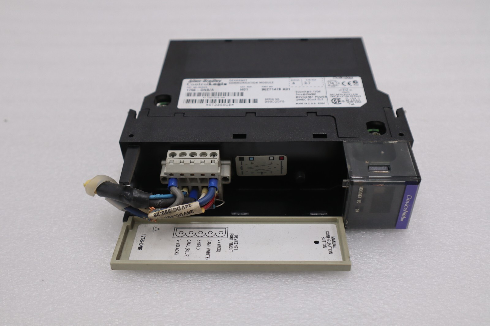 Used Allen Bradley 1756-DNB Devicenet Ethernet Communication Module STOCK K-109-D