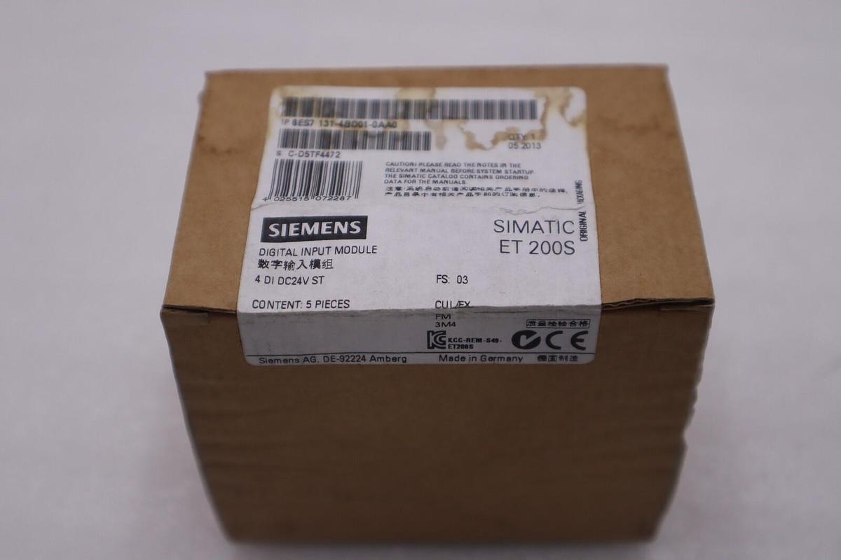 BOX OF 5 - SIEMENS NEW 6ES7 131-4BD01-0AA0PLC SIMATIC DP MODULES STOCK G411A